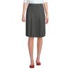 Lands' End Women's Ponte Pleat Skirt Top of Knee 0 Charcoal Heather view 1