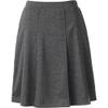 Lands' End Women's Ponte Pleat Skirt Top of Knee 0 Charcoal Heather view 3