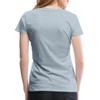Spreadshirt Custom T-Shirt Add Your Own Text or Image Personalized Womens Premium T-Shirt, S, Heather ice Blue view 2