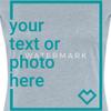 Spreadshirt Custom T-Shirt Add Your Own Text or Image Personalized Womens Premium T-Shirt, S, Heather ice Blue view 3
