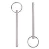 2 Pack Quick Release Pin, Diameter 1/4"(6.3mm), Overall Length 4.1"(105mm), Usable Length 3-1/2"(89mm), Full 316 Stainless Steel, Bimini Top Pin, Marine Hardware view 2