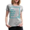 Spreadshirt Custom T-Shirt Add Your Own Text or Image Personalized Womens Premium T-Shirt, 2XL, Heather Gray view 1