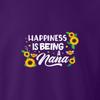 Happiness is Being A Nana Shirt Cute Floral Women V Neck T-Shirt view 3