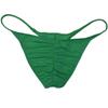 OROCOJUCO Men Pouch Thong String T-back Spandex Underwear Mini Bikini Jockstrap Tanga Pucker Bikini Briefs Pink 3-Pack, OR2104, Blue,Light Yellow,Green, L view 2
