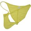 OROCOJUCO Men Pouch Thong String T-back Spandex Underwear Mini Bikini Jockstrap Tanga Pucker Bikini Briefs Pink 3-Pack, OR2104, Blue,Light Yellow,Green, L view 4