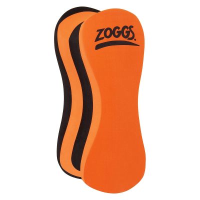 Zoggs Unisex Adult EVA Foam Swimming Pull Buoy | Swim Float-Kickboard Training Aid for Upper Body & Perfect Stroke Technique, Black/Orange