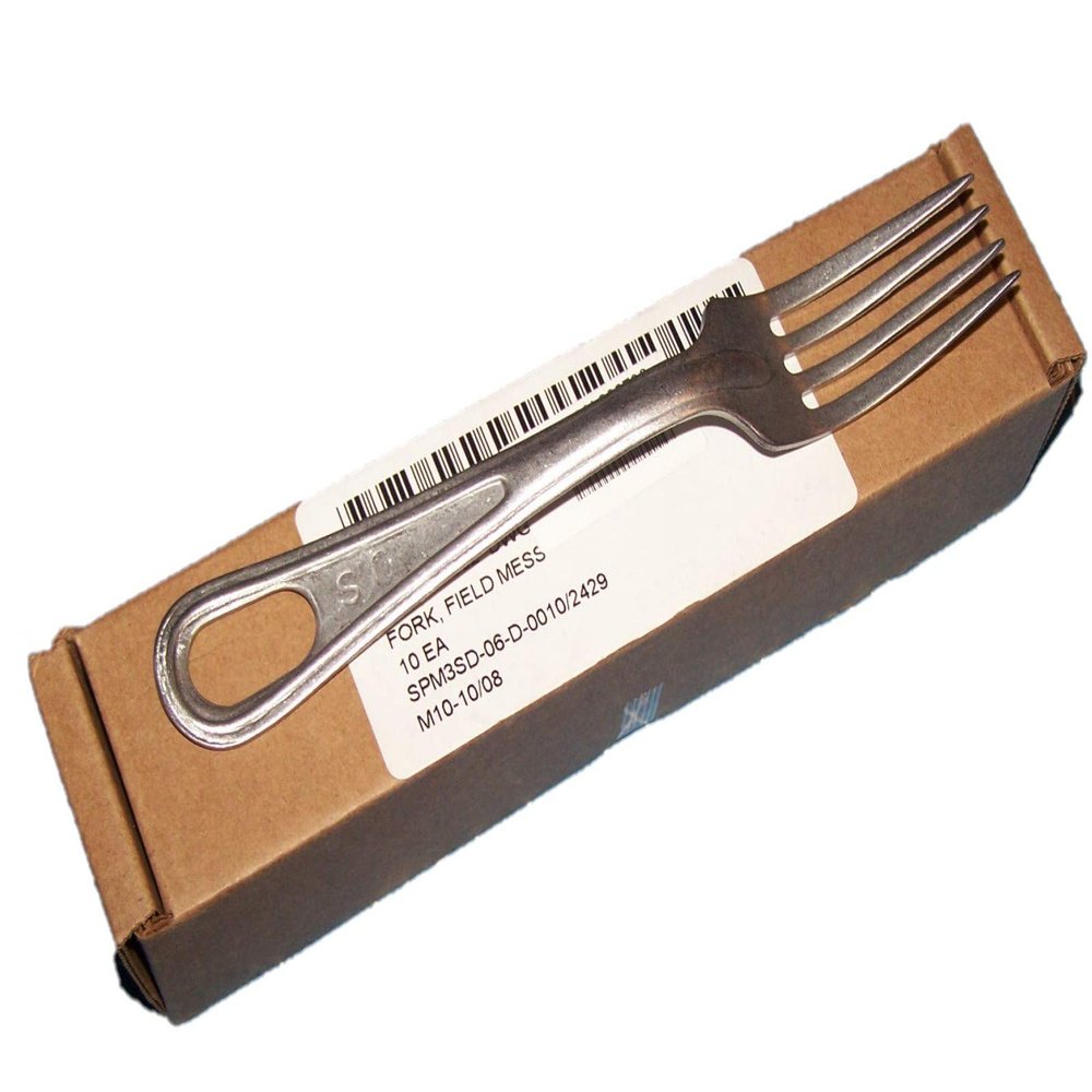 10 Military Mess Fork Army USMC Issue NIB w P38 Can Opener