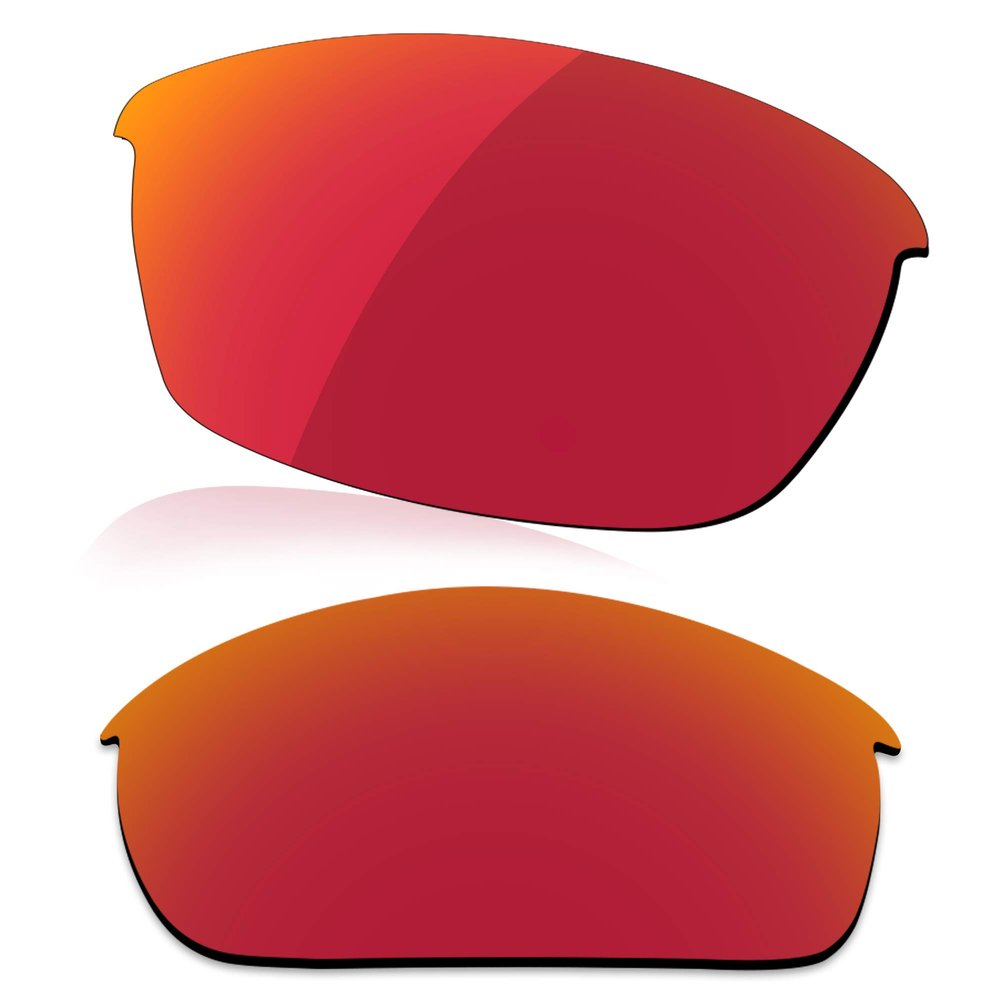 LenzReborn Polarized Lens Replacement for Oakley Flak Jacket Sunglass - Fire Red - Polarized Mirrored