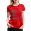 Spreadshirt Custom T-Shirt Add Your Own Text or Image Personalized Womens Premium T-Shirt, L, red view 1