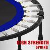 Kanchimi 40" Folding Mini Fitness Indoor Exercise Workout Rebounder Trampoline with Handle, Max Load 330lbsBlue view 2