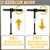 Forearm Blaster Roller Anti-Slip Handle Forearm Wrist Exerciser Trainer Strength Equipment Home Gym Must for Exercising Fitness Workout (Strap) view 3