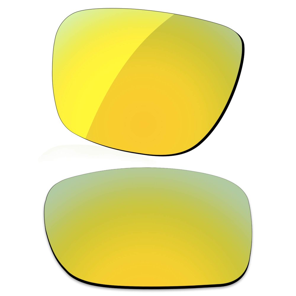 LenzReborn Polarized Lens Replacement for Oakley Holbrook Metal OO4123 Sunglass - Golded Yellow - Polarized Mirrored