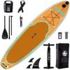 DAMA 11'33"6" Inflatable Stand Up Paddle Board with Premium Non-Slip Deck,Travel Backpack, Adjustable Paddle, Pump, Camera Mount, Leash for Adult Ultra-Light Surfing ISUP