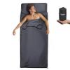 Frelaxy Sleeping Bag Liner, XL Travel Sheet & Camping Sheet for Backpacking, Hotel, Hostels & Traveling, Comfy & Easy Care, Full-Length Zipper/No Zipper, 4 Seasons Warm Cold Weather view 1