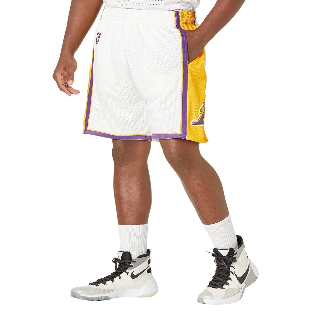 Mitchell & Ness NBA Swingman Shorts Lakers 09 White 2XL