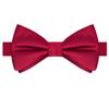 KissTies Pre-Tied Boys Bow Ties Apple Red Solid Satin Bowtie + Gift Box view 1