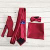 KissTies Pre-Tied Boys Bow Ties Apple Red Solid Satin Bowtie + Gift Box view 3