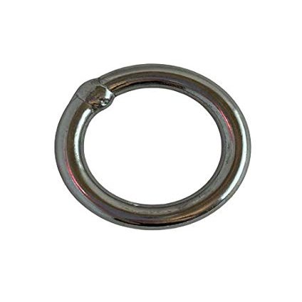 US STAINLESS Stainless Steel 316 Round Ring Welded 5/16" x 1 3/8" (8mm x 35mm ID) Marine Grade