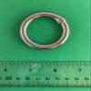 US STAINLESS Stainless Steel 316 Round Ring Welded 5/16" x 1 3/8" (8mm x 35mm ID) Marine Grade view 2