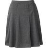 Lands' End Uniform Ponte Pleat Skirt Charcoal Heather Womens Regular 2 view 2