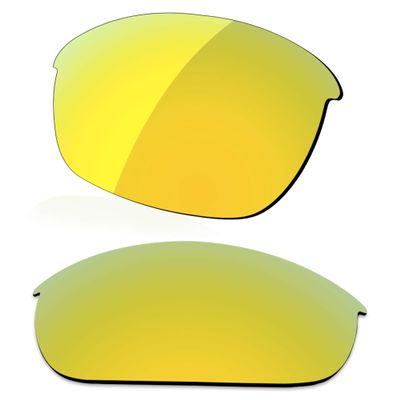LenzReborn Polarized Lens Replacement for Oakley Half Jacket 2.0 OO9144 Sunglass - Golded Yellow - Polarized Mirrored
