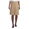 Lands' End Women's Ponte Pleat Skirt Top of Knee 4 Khaki view 1