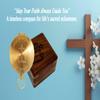 Engraved Brass Compass  Personalized Christian Gift for Baptism, Confirmation, Pastor Appreciation  Religious Faith Keepsake for Son from Mom and Dad or Grandson from Grandparents (Design My Own) view 2