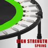 Kanchimi 40" Folding Mini Fitness Indoor Exercise Workout Rebounder Trampoline with Handle, Max Load 330lbs(Green) view 2