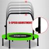 Kanchimi 40" Folding Mini Fitness Indoor Exercise Workout Rebounder Trampoline with Handle, Max Load 330lbs(Green) view 4