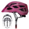 Adult-Men-Women Bike Helmet with Light - Mountain Road Bicycle Helmet with Replacement Pads & Detachable Visor view 1