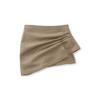 Lands' End Uniform Solid Knit Skort Above The Knee Khaki Womens Regular 16 view 4