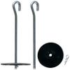 Park & Sun Sports Portable Volleyball Anchoring System for Beach/Sand or Grass, Black view 2