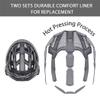 Adult-Men-Women Bike Helmet with Light - Mountain Road Bicycle Helmet with Replacement Pads & Detachable Visor view 3