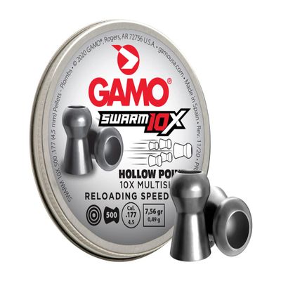 Gamo Swarm 10X .177 Cal, 7.6 Grains, Hollowpoint, 500ct
