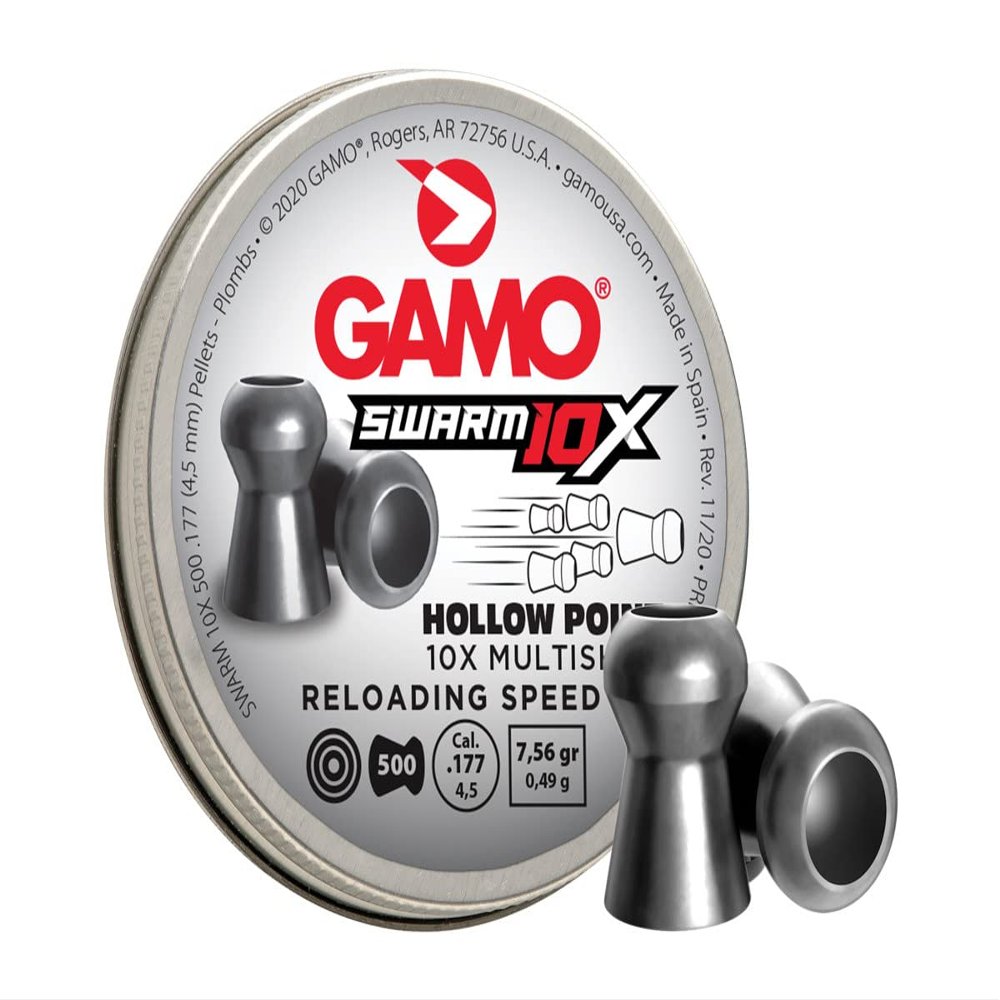 Gamo Swarm 10X .177 Cal, 7.6 Grains, Hollowpoint, 500ct
