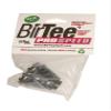BirTee Pro Golf Tees - Size #6 (1 1/2") Individual Size Pack - 2 Tees Per Pack. Winter/Mat/Simulator Tees (Black) view 1