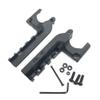 LThyzszb 1911 Picatinny Rail Adapter Mount, 21mm Under Rail Laser Flashlight Mount for Colt 1911 and Cloneswith Four Screws, Four Nuts, and a Hexagon Wrench (Black) view 2