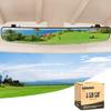 10L0L Golf Cart Rear View Mirror for Yamaha EZGO Club Car, 16.5" Extra Wide 180 Degree Panoramic Rearview Mirror view 1