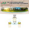 10L0L Golf Cart Rear View Mirror for Yamaha EZGO Club Car, 16.5" Extra Wide 180 Degree Panoramic Rearview Mirror view 2