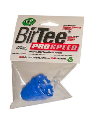 BirTee Pro Golf Tees - Size #5 (1 1/4") Individual Size Pack - 2 Tees Per Pack. Winter/Mat/Simulator Tees (Blue)