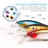 Skylety 2196 Pcs Fishing Lure Eyes 3D Artificial Eyes Stickers Assortment with 1 Piece Tweezer for Fishing Baits DIY Accessory, 3/4/ 5/6 mm view 3