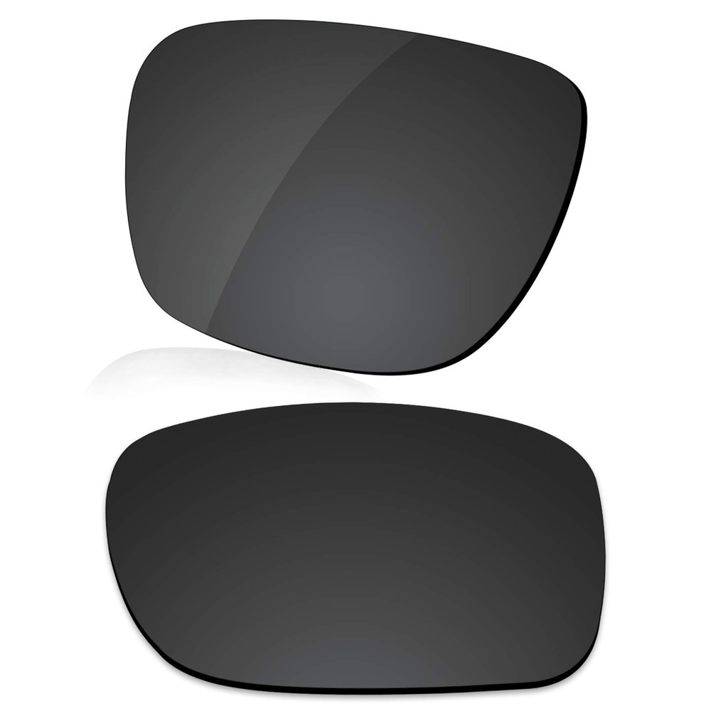 LenzReborn Polarized Lens Replacement for Oakley Holbrook Mix OO9384 Sunglass - Dark Black - Polarized