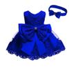 Christening Lace Birthday Christmas Easter Special Occasion Flower Baby Girl Dress Princess Formal Prom Tutu Ball Gown 24M Royal Blue view 1