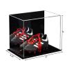 Better Display Cases Acrylic Kids Shoes Display Case - Medium Rectangle Box with Mirror Case and Black Base 12" x 8.25" x 8" (A004, V41) view 2