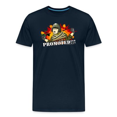 Spreadshirt Hank & Jed - Promoted Men's Premium T-Shirt, 3XL, deep Navy