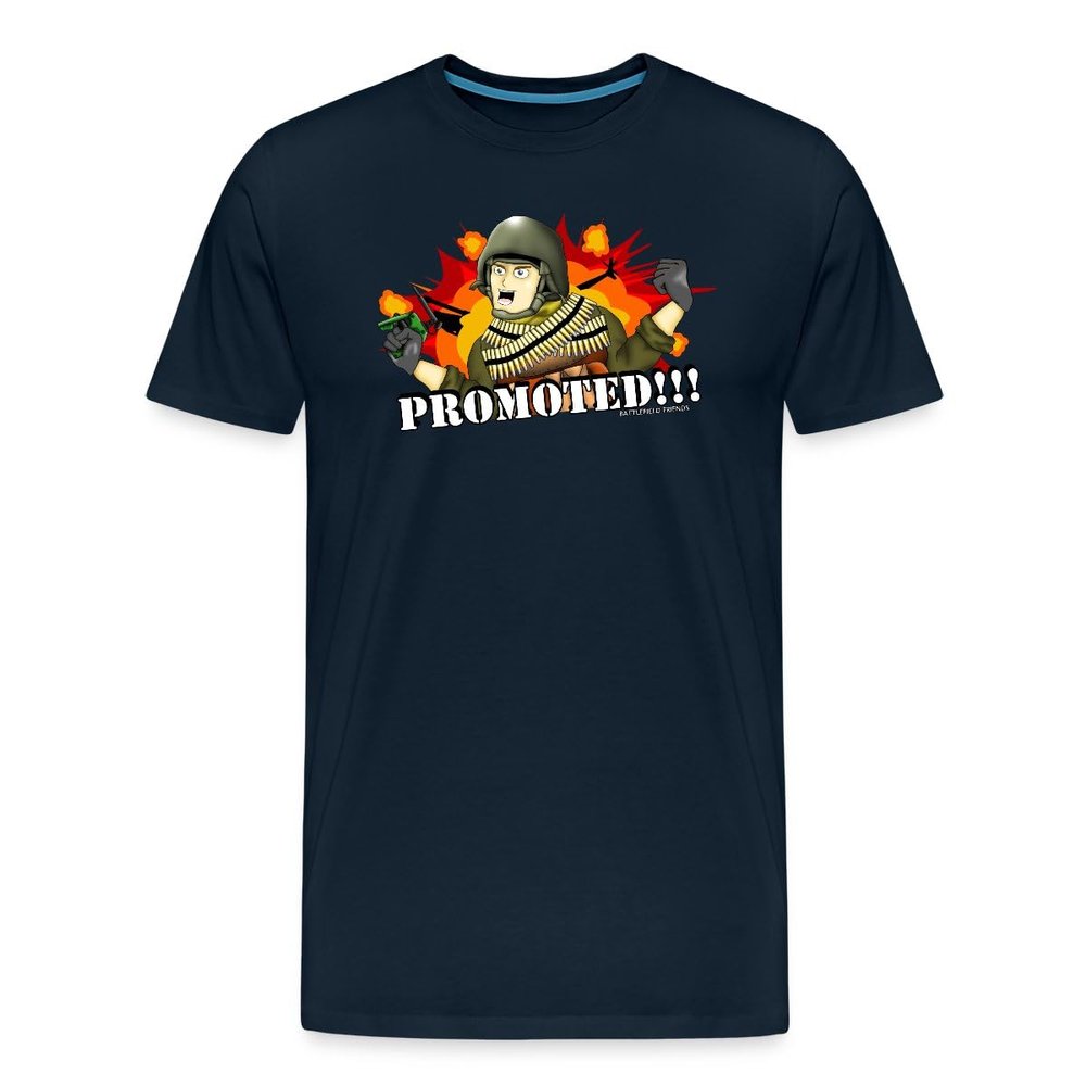 Spreadshirt Hank & Jed - Promoted Men's Premium T-Shirt, 3XL, deep Navy