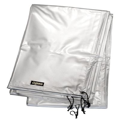 Ogawa 1435 Tent Sheet, PVC Multi-Sheet, Twin Resta, for Full Inner Use, Silver (Light Gray)