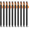 10 Pack Heavy Duty Aluminum Tent Stakes with Reflective Pull Ropes, Triangular Ground Pegs view 1