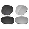 LenzReborn Polarized Lens Replacement for Oakley Garage Rock OO9175 Sunglass - Dark Black+Silver Grey view 1