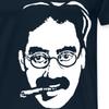 Spreadshirt Groucho Marx Portrait Men's Premium T-Shirt, L, deep Navy view 3